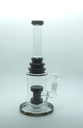 Bong, schwarz, dreifach Ring Gerade Bong mit, 25cm