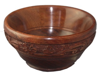[BS1] Bröselschale Holz, 10cm Ř