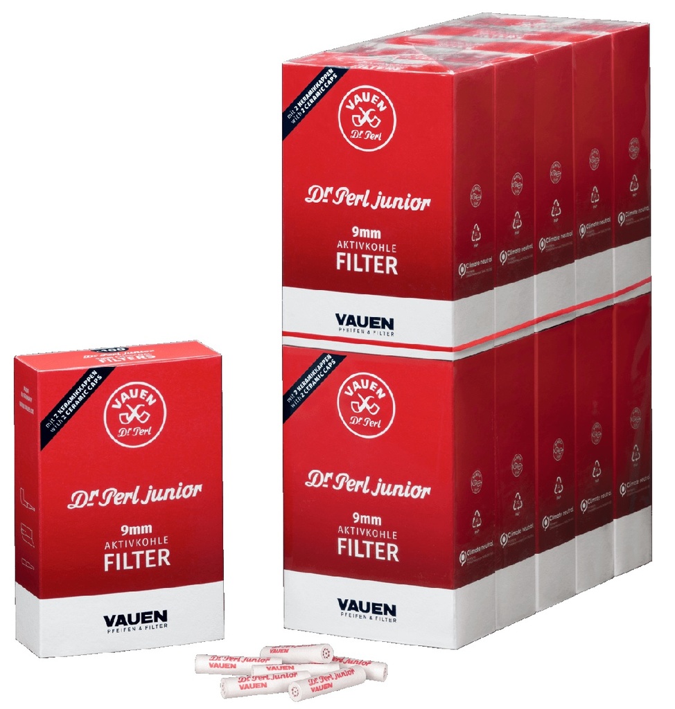[ZU8B] Dr. Perl Junior Aktivkohlefilter, 9mmŘ, 1x100 Stk.