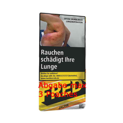 [SB50] Fred Tobacco Jaune, 5 Pouches á 30g