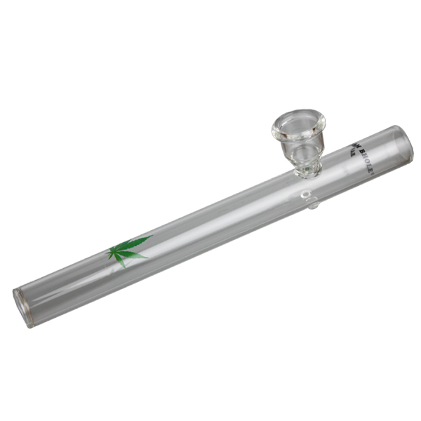 [KB3] GLASS Kawumm, 20 Cm, 20 mm Ø, Leaf Print