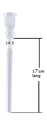 GLASS Downstem 17cm,  14.5 cm Cylinder