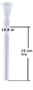 GLASS Downstem 19cm, 18.8 cm Funnel
