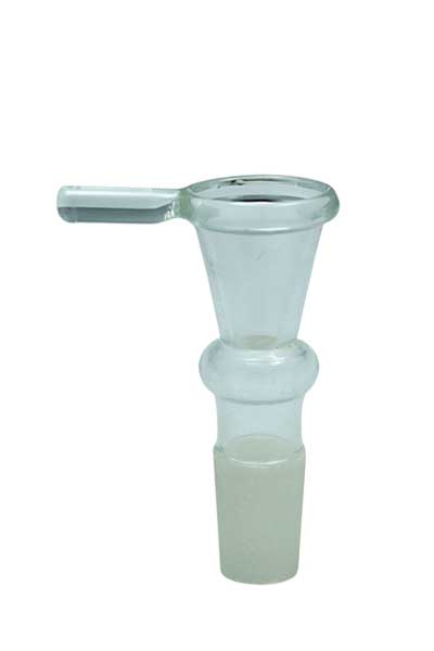 [EK11G] GLASS Plug Head, 14.5 mm Funnel, Small, Handle