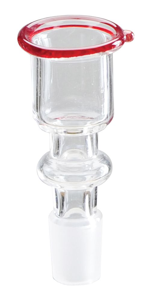 [EK4KR] GLASS Plug-in Head, 14.5 cm Cylinder, Small, Red Rim