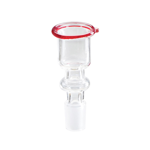 [EK4KR] GLASS Plug-in Head, 14.5 cm Cylinder, Small, Red Rim