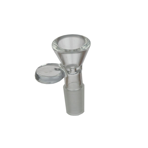 [EK18RG] GLASS Plug Head, 18.8 Cm, Smooth, Hole 2-3 mm