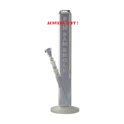[GW99SB] GLASS BONG 18.8 Cm, 50 Cm, Sandblasted, Bam Bam Bhole