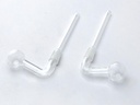 Gebogener Glas Ölbrenner. 1 Stück