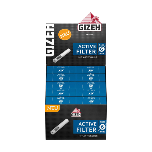 [ZU4S] Gizeh ACTIV Filter Slim 1x34-6mmø