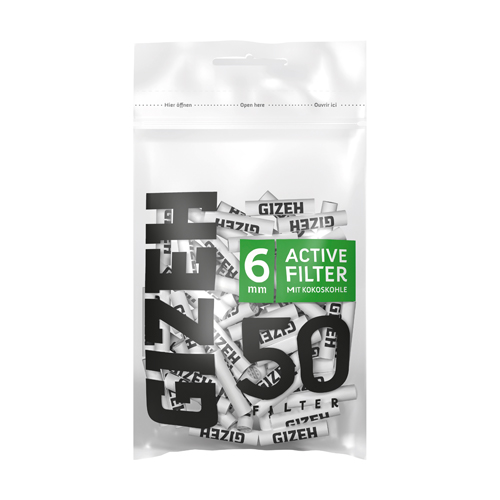 [ZU4BLACK] Gizeh ACTIV Filter Slim 1x50, Black, 6mmø