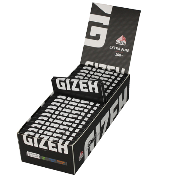 [ZI4BEF] Gizeh Black Extra Fine (white) Regular Size, VE20