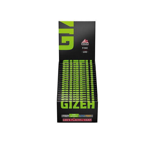[ZI4BF] Gizeh Black Fine (green) Regular Size, VE20 Heftche