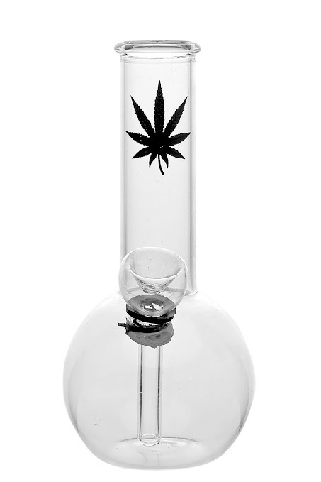 [SSC10200] Glass Mini Bong, 15 cm