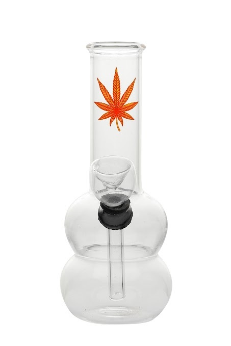 [SSC10199] Glass Mini Bong, 15 cm