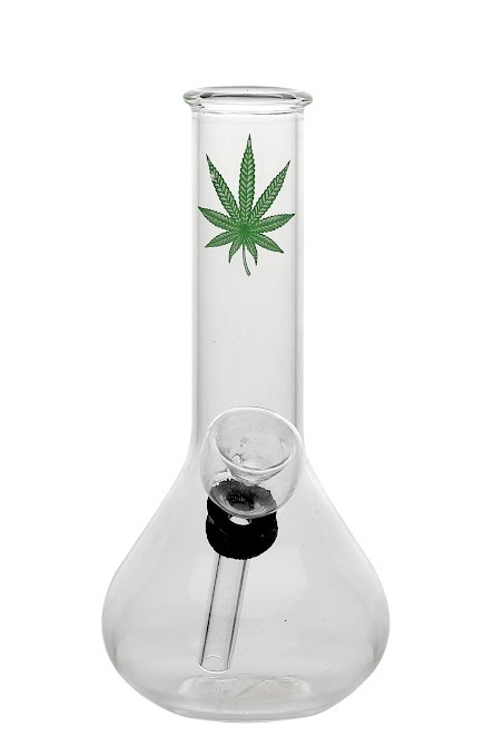 [SSC10196] Glass Mini Bong, 15 cm