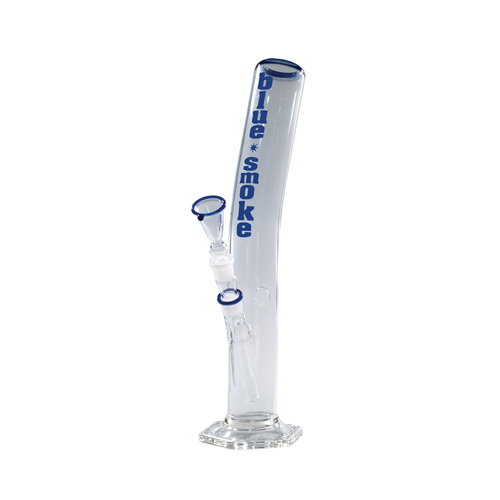 [GW46ABB] Glass Bong Cylinder Curved, Bluesmoke, 40 Cm, 18.8