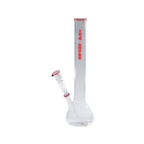 [GW53LBR] Glass Bong Red Smoke, 38 Cm, 42 mm Diameter, 14.5 mm Ground Joint