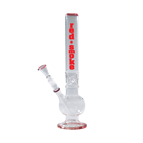[GW38FBR] Glass Bong Red Smoke, 50 mm Diameter, 44 Cm, Ice, 18.8 mm
