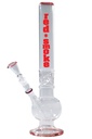 Glass Bong Red Smoke, 50 mm Diameter, 44 Cm, Ice, 18.8 mm