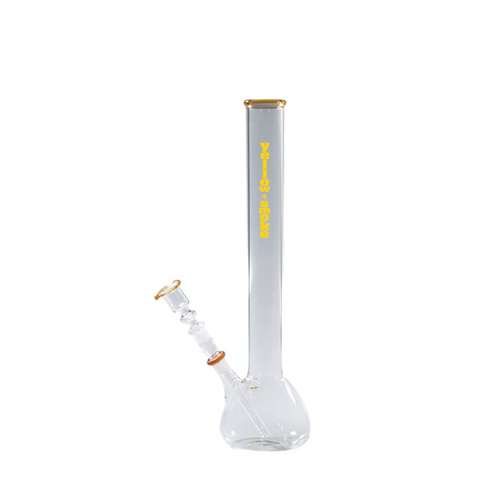 [GW53LBY] Glass Bong Yellow Smoke, 38 Cm, 42 mm Diameter, 14.5 mm Ground Joint