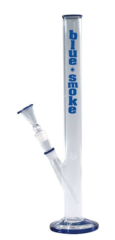 [GW44LBB] Glasbong Zylinder, Blau Smoke, 46cm, 18.8er