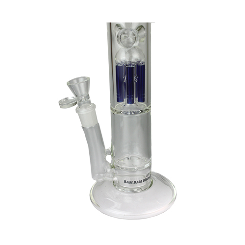 [GW6] Glass Bong, Teardrop Shape, 14 Cm, 14.5 mm Ground Joint