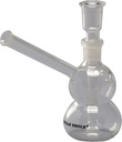 Glass Bong, 2-ball, 11 Cm, 12.5 cm