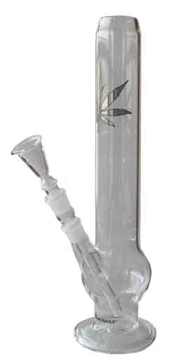 [GW10] Glasbong, 38 cm hoch, Kugelbauch, 55 mm Ř, 18.8er