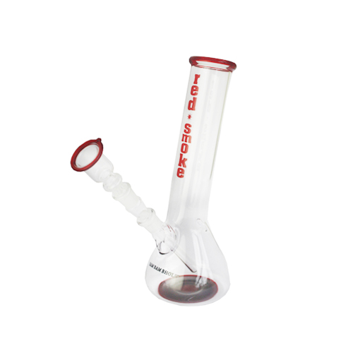 [GW1XLR] Glass Bong, 14.5 Cm, 24 Cm, Red Smoke