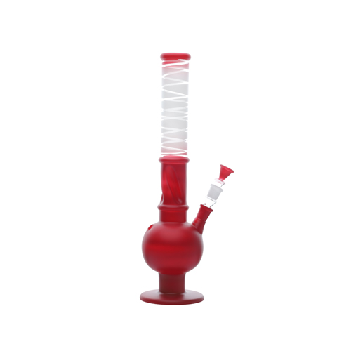 [GW38CR] Glass Bong, 18.8 Cm, 44 Cm, Ice Red