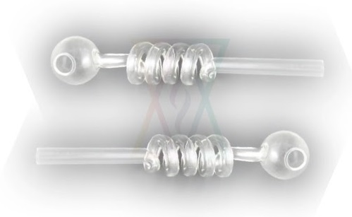 [SSC10105] Glass Pipe, Spiral Oil Pipe, 17 cm