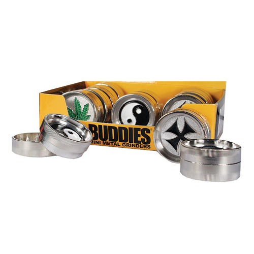 [WN42MBOX] Grinder Mini Metall Buddies, BOX12, 40mmØ, 2-teilig