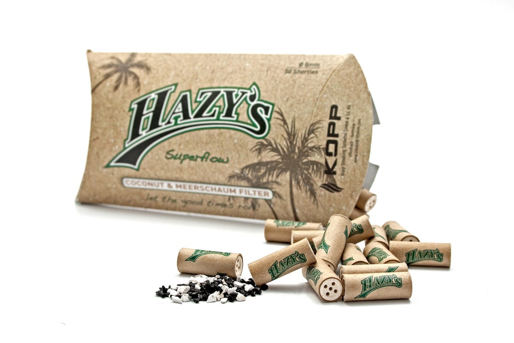 [ZU7HX] Hazy's Coconut & Meerschaum Filter 8mm,50 Shorties