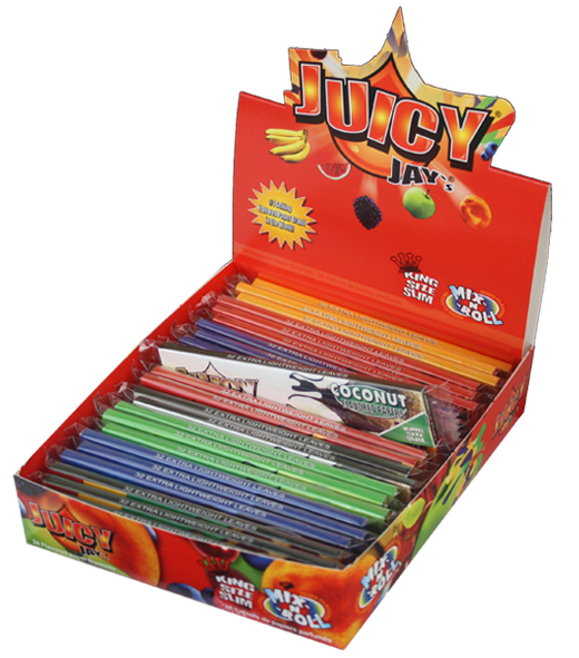 [ZI209] JUICY JAY'S Mix Flavored KS SLIM, VE 24