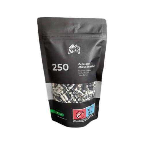 [ZU5M250] Kailar Cellulose+Akt.filter 250er, MIX s/w, 5.9mmØ