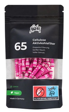 [ZU5P65] Kailar Cellulose+Akt.filter 65er, PINK, 5.9mmŘ