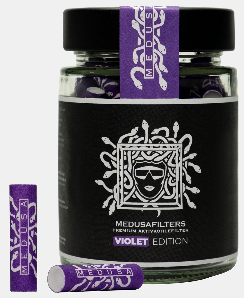 [ZUM100VIO] MEDUSA AktivKF 1 x 100er im GLAS, 6mmŘ VIOLETT