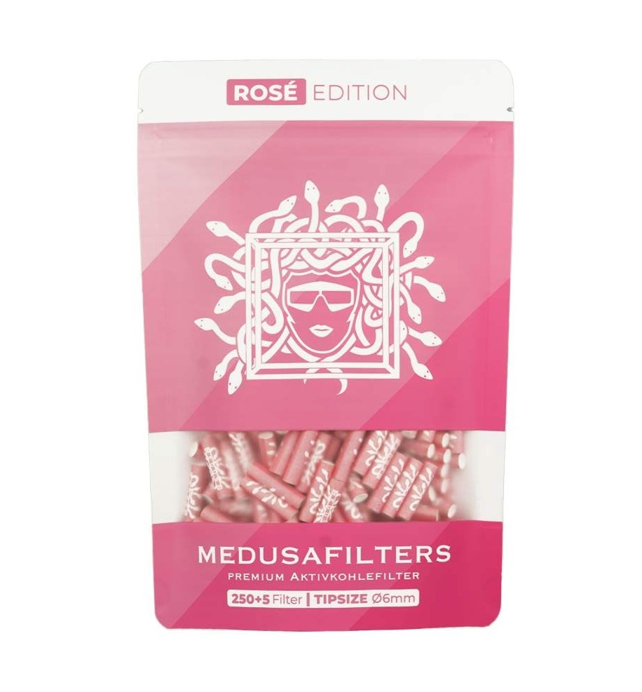[ZUM250RO] MEDUSA Aktivkohlefilter 1x 250er, 6mmŘ ROSE