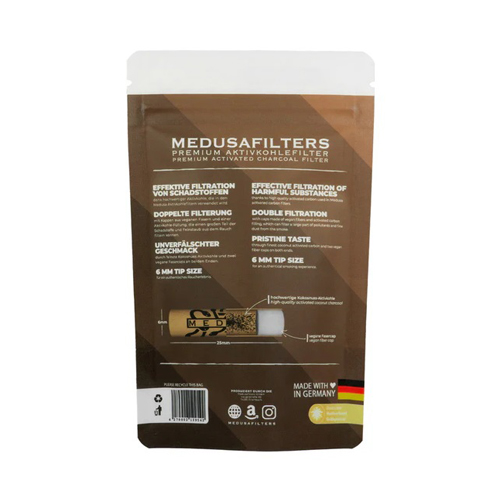 [ZUM2] MEDUSA Activated Carbon Filter 1 X 50, 6 mm Diameter ORGANIC