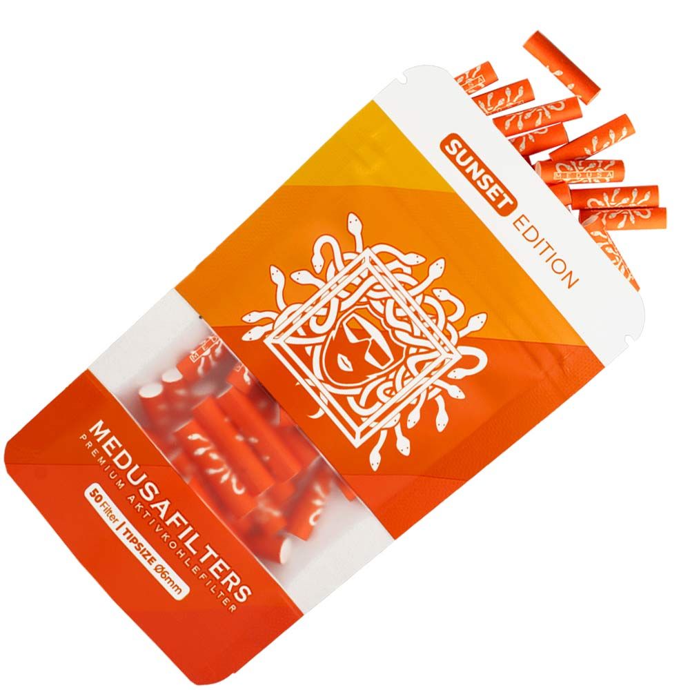 [ZUM2SUN] MEDUSA Aktivkohlefilter 1x50er, 6mmŘ SUNSET