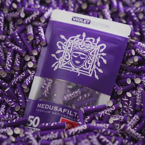 [ZUM2VIO] MEDUSA Activated Carbon Filter 1x50, 6mmø VIOLET