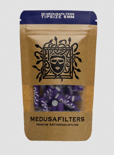 [ZUM2VIO] MEDUSA Aktivkohlefilter 1x50er, 6mmŘ VIOLET