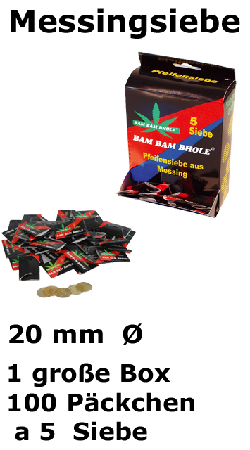 [VMS] Brass Sieves, 20mm, Pack Of 100, 5 Pieces Each