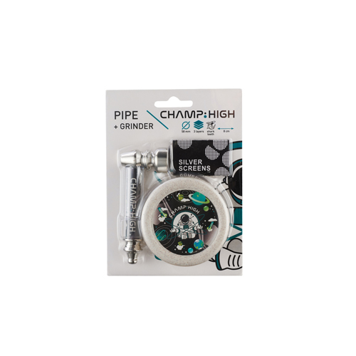 [MP30] Metall Pfeife 8 cm lang + Maxi Grinder + Siebe