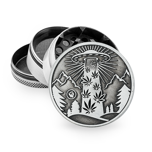 [WNC54UFO] Metal Grinder, 420 UFO, 50mmø, 4-part, Sieve