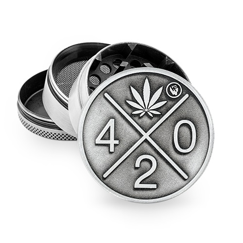 [WNC54F20] Metall Grinder, 420, 50mmØ, 4-teilig, Sieb