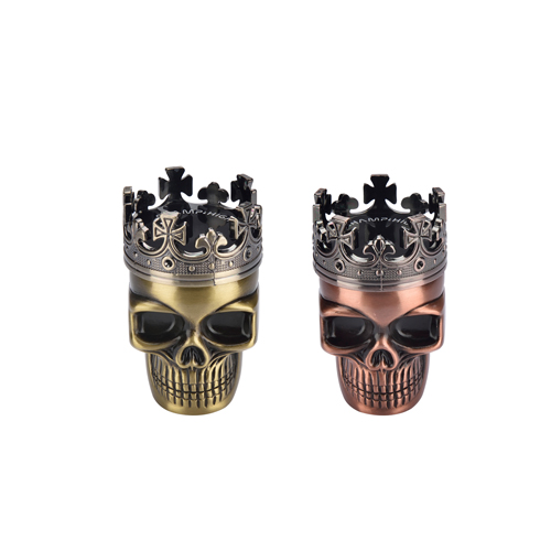 [WN43SKULL] Metall Grinder, 46mmØ, 3-teilig, Sieb, SKULL