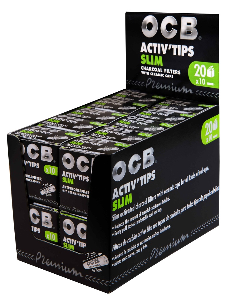 [ZU3S1X10] OCB ACTIV Tips Slim 1x10er-7mmØ