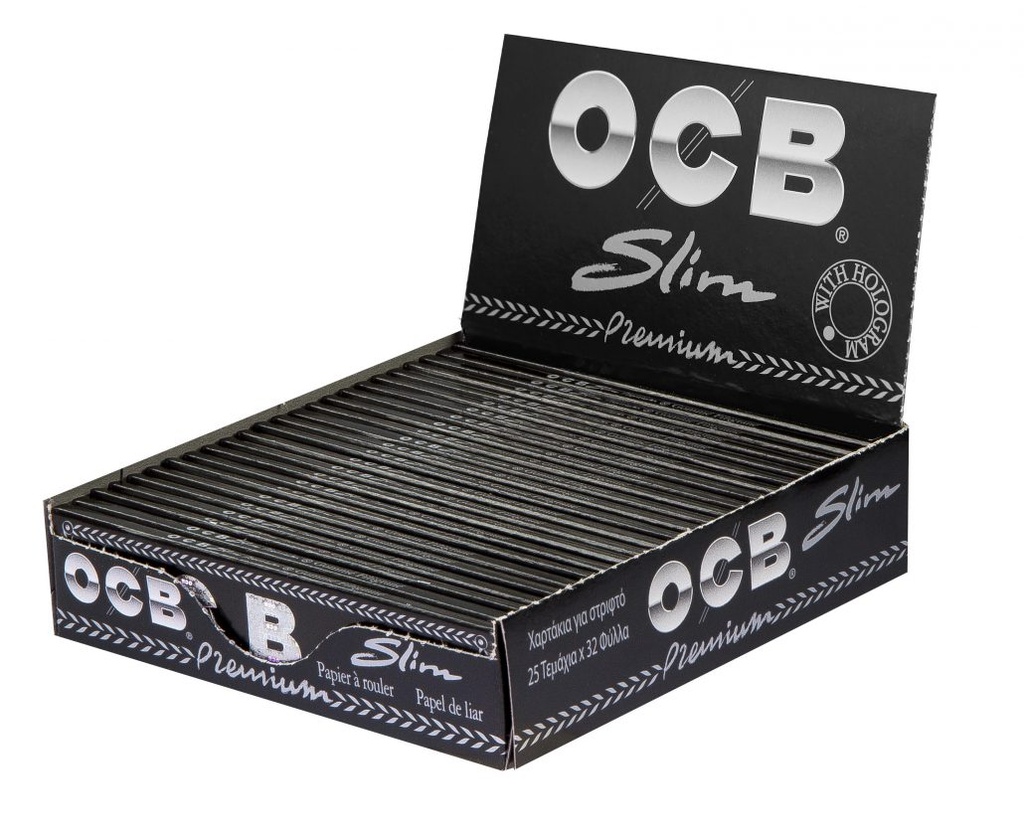[ZI3P1/2] OCB Premium KS Slim, Black, 32 Sheets, VE25